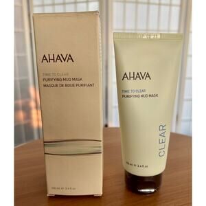 AHAVA Time to Clear Purifying Mud Facial Mask 3.4‎ fl.oz NIB MSRP $35